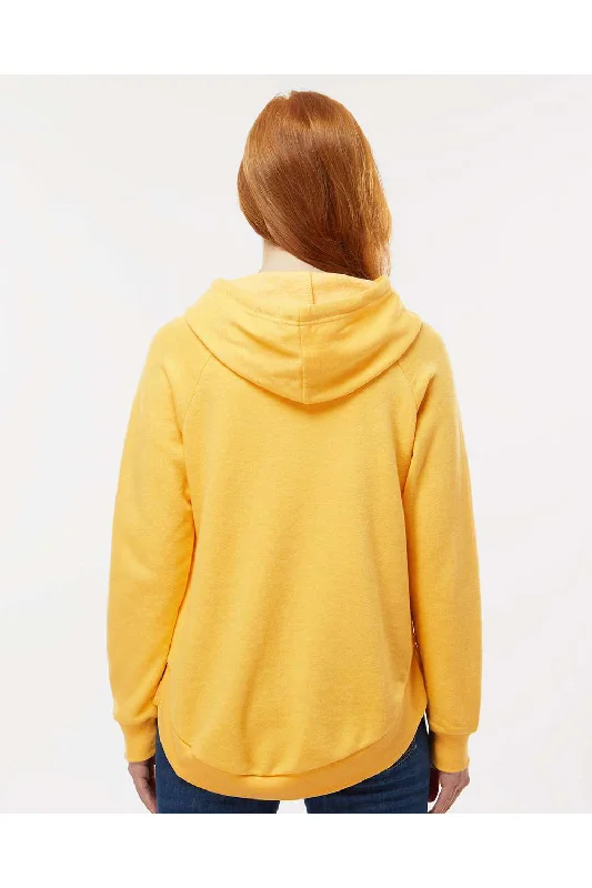 MV Sport Womens Jordan Angel Fleece Hooded Sweatshirt Hoodie - Sunglow Yellow - NEW