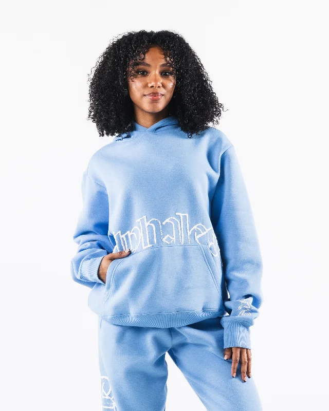 Script Hoodie - Blue