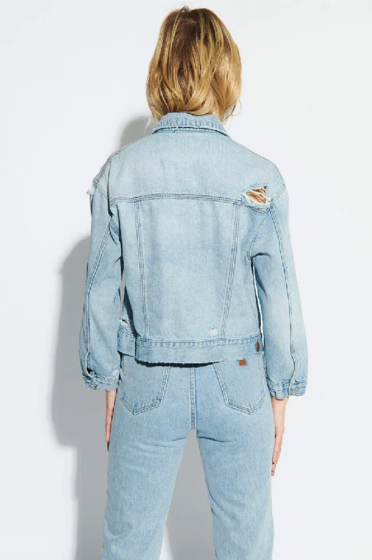 A Brand A Bonnie Denim Jacket - Fade Into You