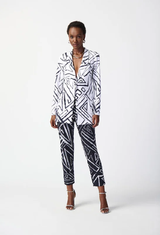 Abstract Print Blazer