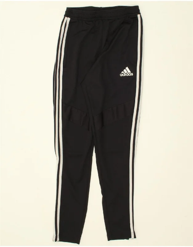 ADIDAS Womens Aeroready Tracksuit Trousers UK 8 Small Black Polyester