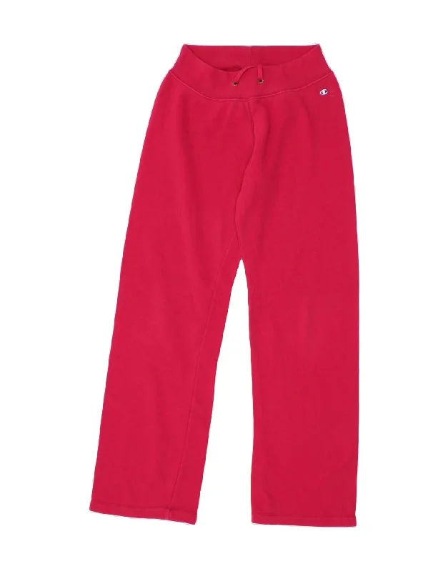 CHAMPION Womens Heritage Classics Tracksuit Trousers UK 8 Small Pink