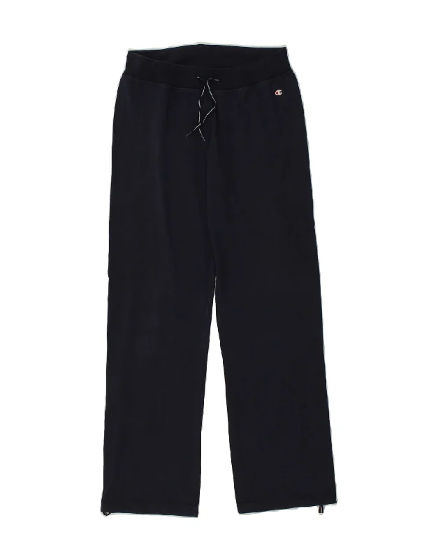 CHAMPION Womens Tracksuit Trousers UK 14 Medium Navy Blue