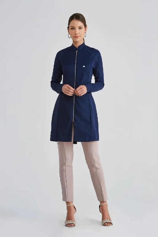 Coats & Scrubs Women's Carmel Navy Lab Coat