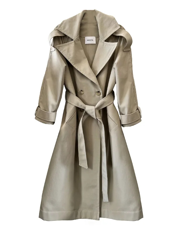 Classic Trench Coat- in Nylon/ Cotton heavy Twill