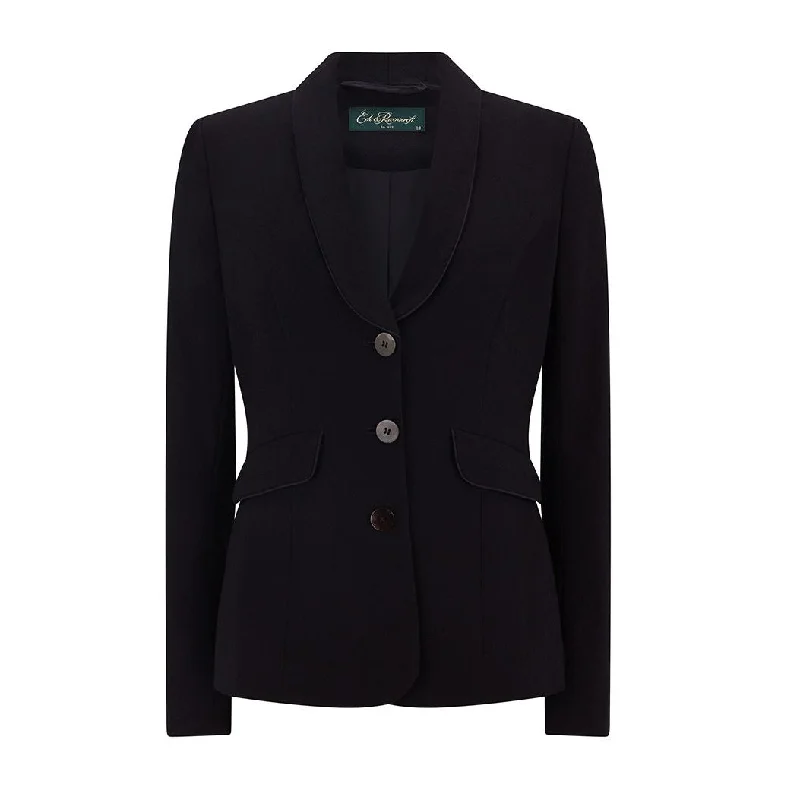 Juliet Tailored Shawl Wool Crepe Jacket