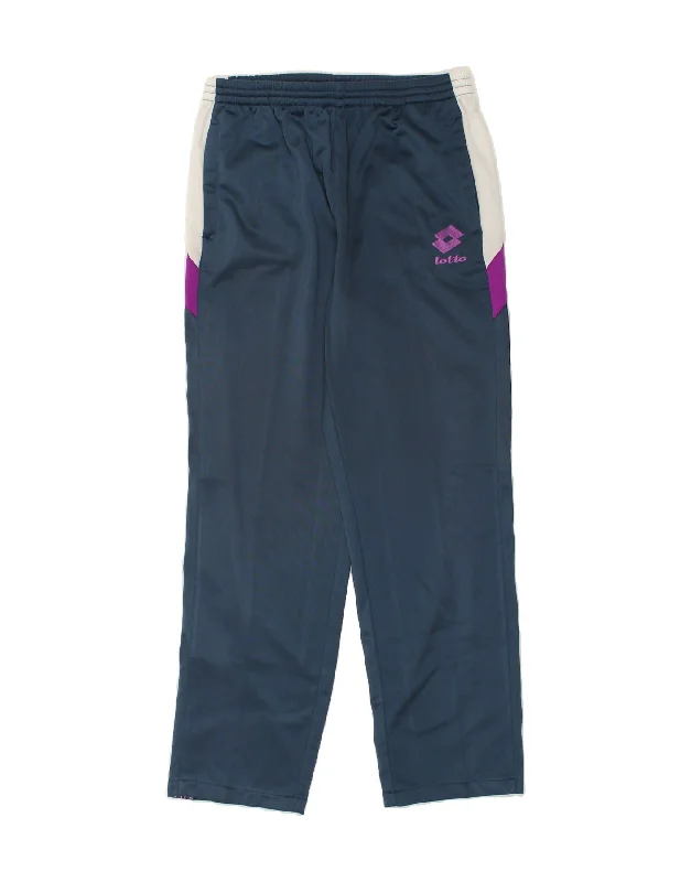 LOTTO Womens Tracksuit Trousers Large Blue Colourblock