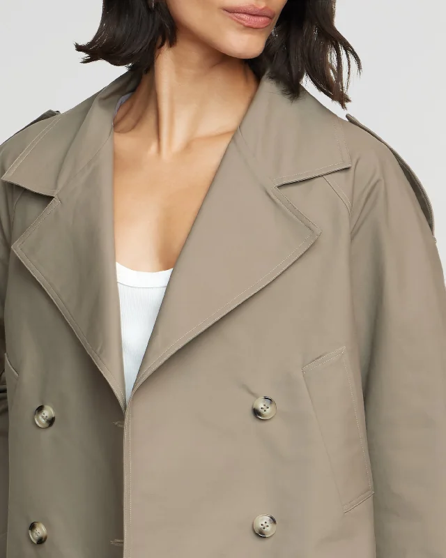 Luca Cropped Trench Jacket