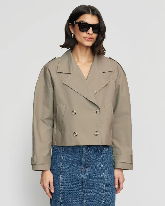 Luca Cropped Trench Jacket