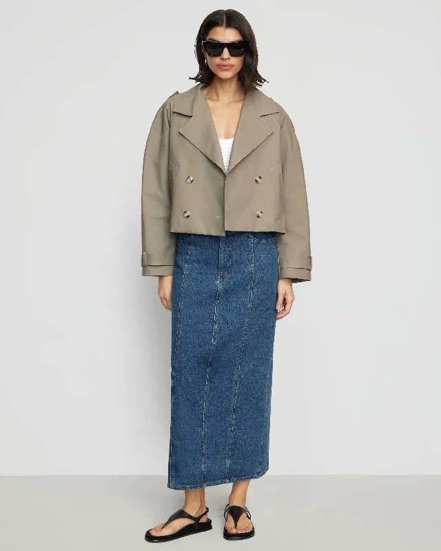 Luca Cropped Trench Jacket