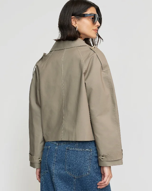 Luca Cropped Trench Jacket