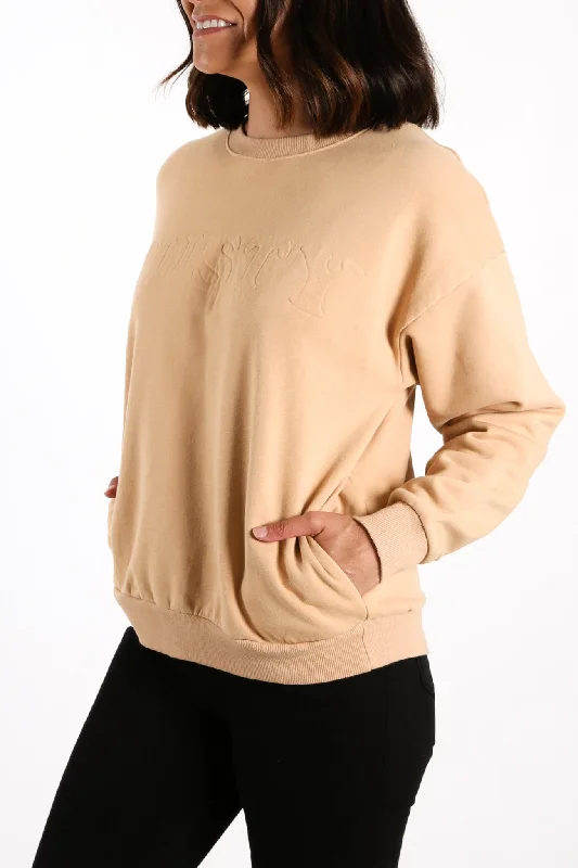 Mia Crew Neck Fleece Light Fennel