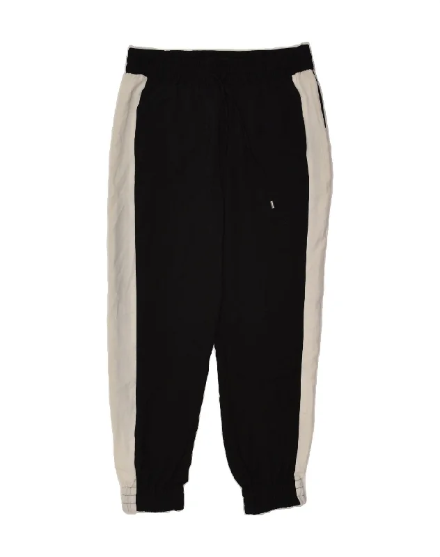 MOSSIMO Womens Tracksuit Trousers Joggers UK 6 XS Black Colourblock