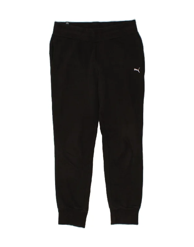 PUMA Womens Tracksuit Trousers Joggers UK 10 Small  Black