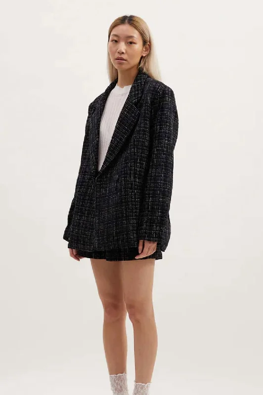 Remain Lennon Blazer - Black Boucle