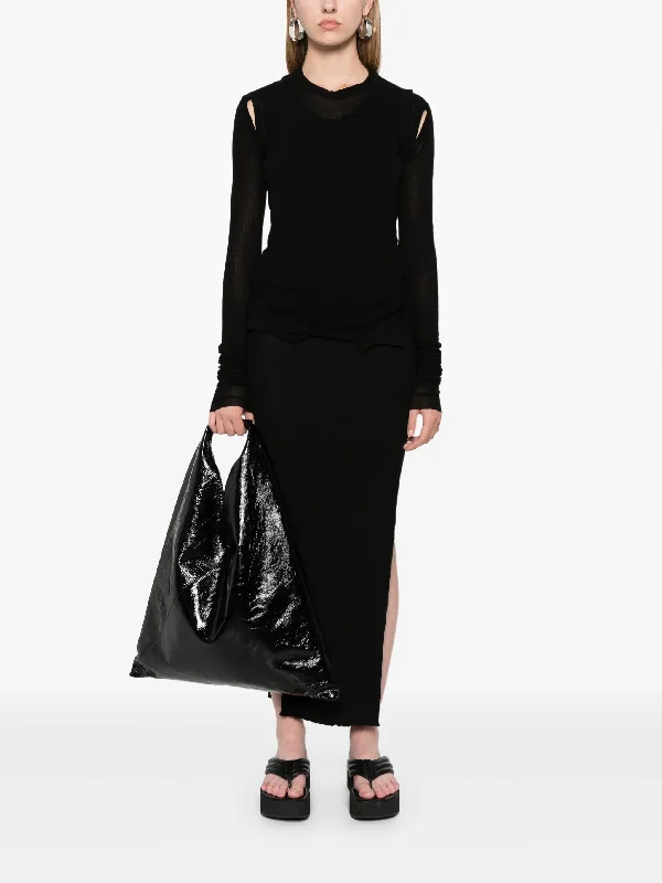 RICK OWENS Women Rib Long Sleeve Tee