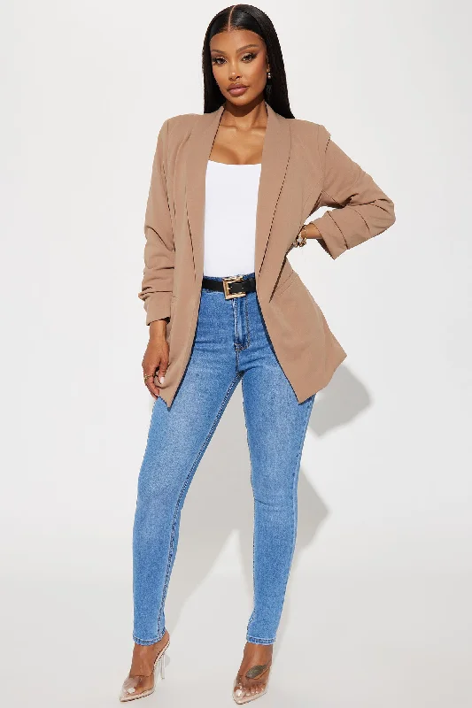 The Celine Blazer - Taupe