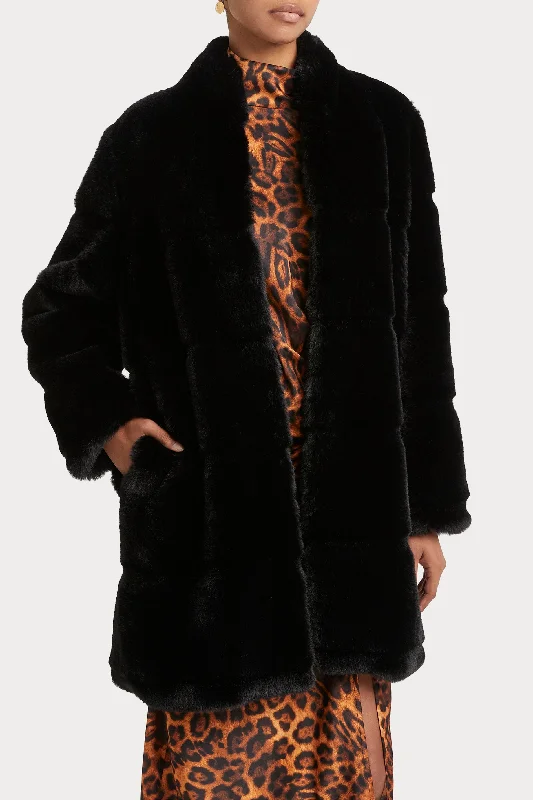 Husk HALLIE COAT - Black