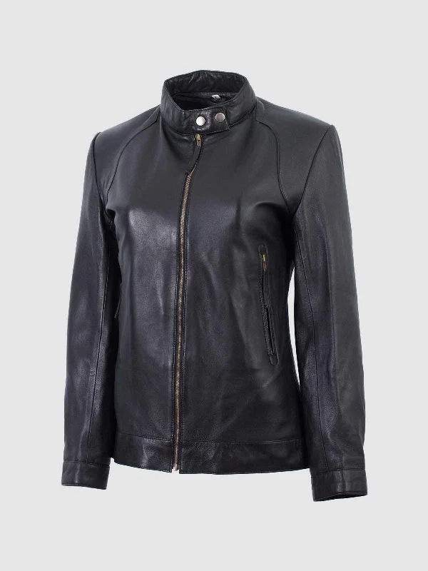 Black Biker Leather Jacket