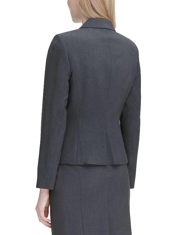 Womens Heathered Lined Blazer