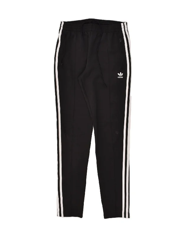 ADIDAS Womens Tracksuit Trousers UK 8 Small  Black Polyester