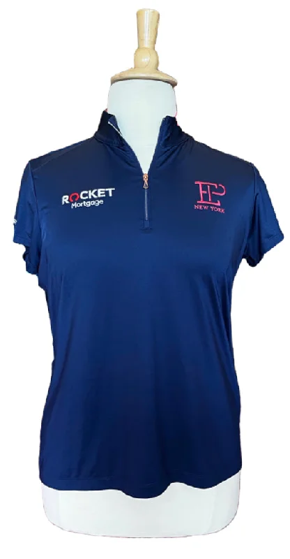 EPNY Navy and Pink 1/4 Zip Golf Polo Size XL MSP$84