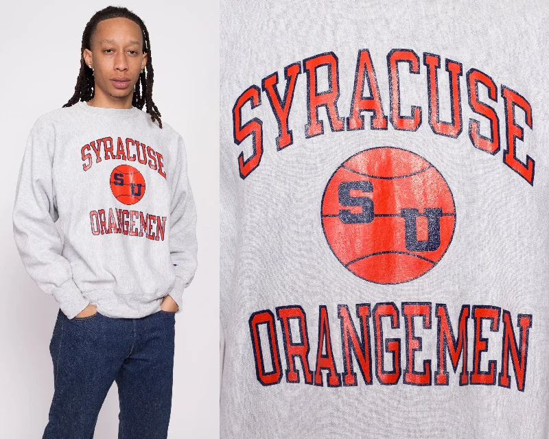 90s Syracuse University Champion Reverse Weave Sweatshirt - Men's Large