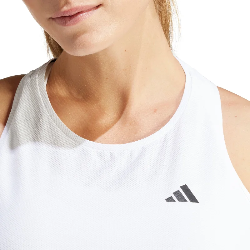 adidas Own The Run Womens Running Vest Tank Top - White