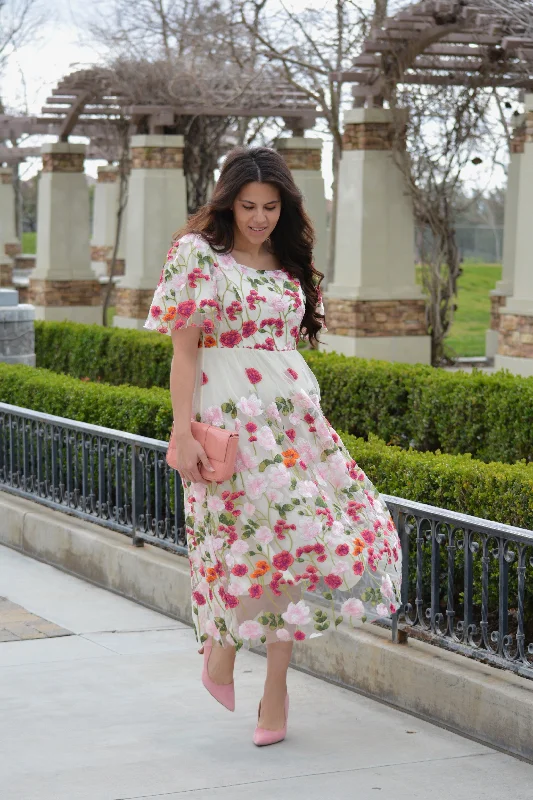 Coraline Floral Midi Dress