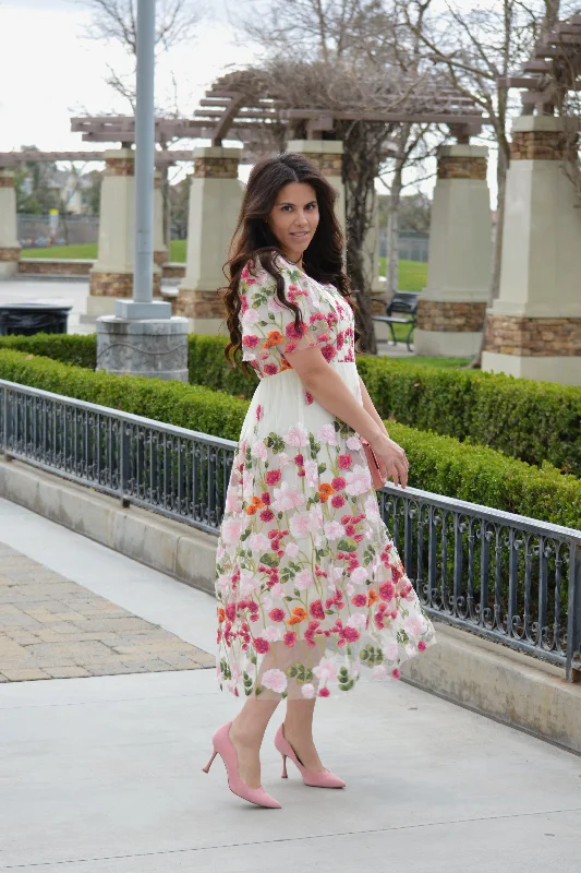 Coraline Floral Midi Dress