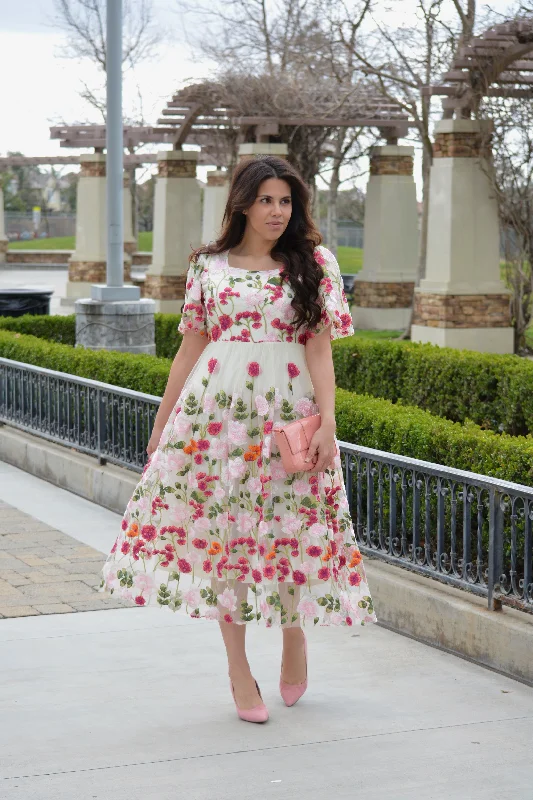 Coraline Floral Midi Dress