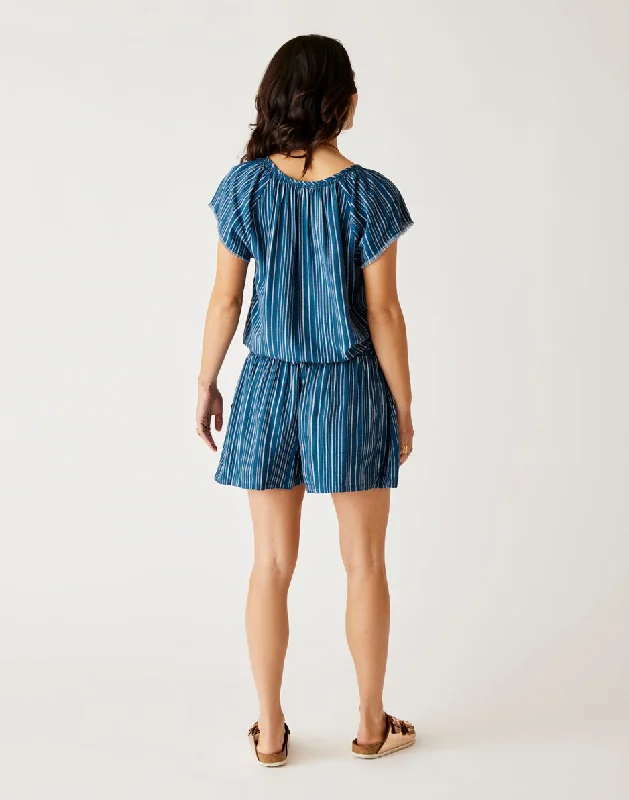 Leah Short: Azul Stripe