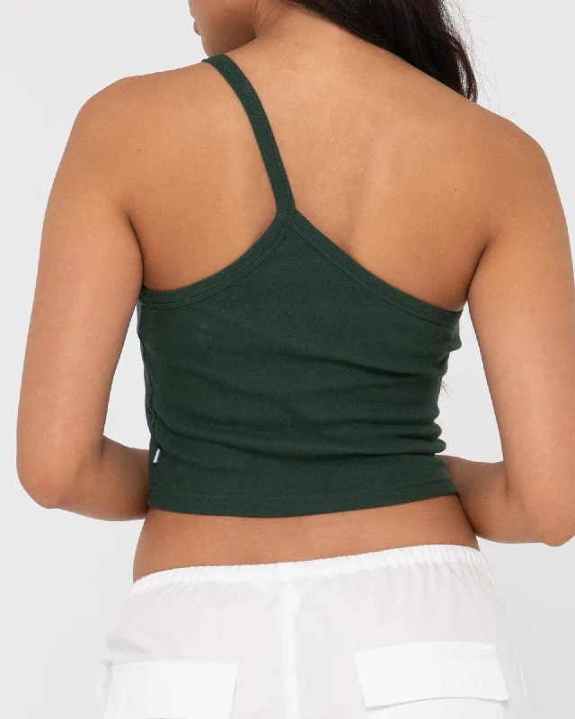 Rusty Everywhere One Shoulder Tank