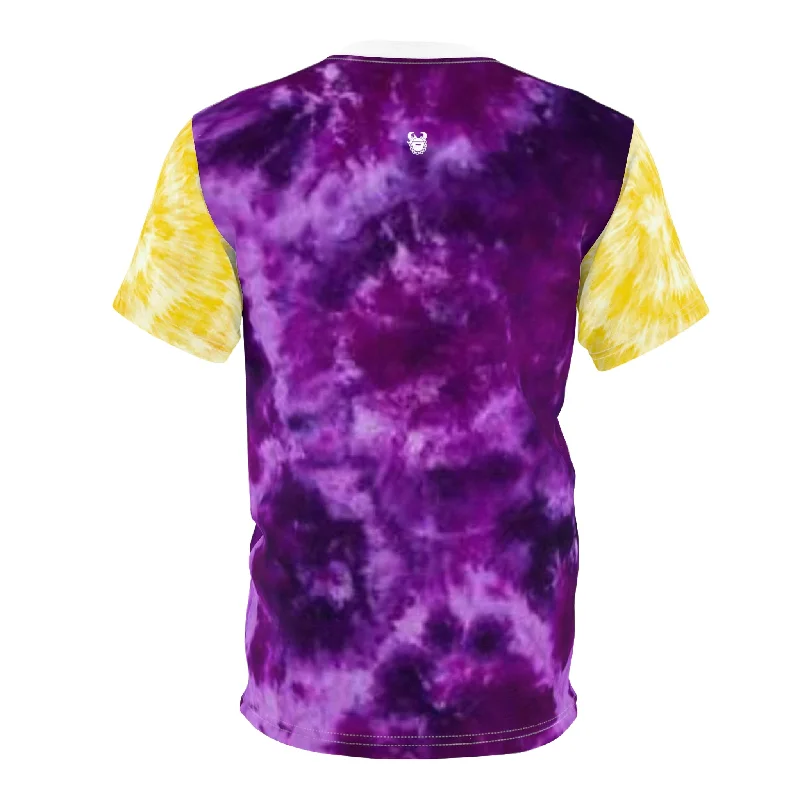 Unisex Cut & Sew Tee - Purple/Gold Tie-Dye - MN Nation (Color Blast)