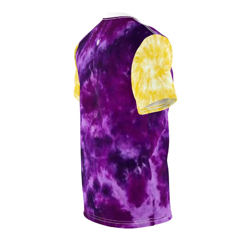 Unisex Cut & Sew Tee - Purple/Gold Tie-Dye - MN Nation (Color Blast)