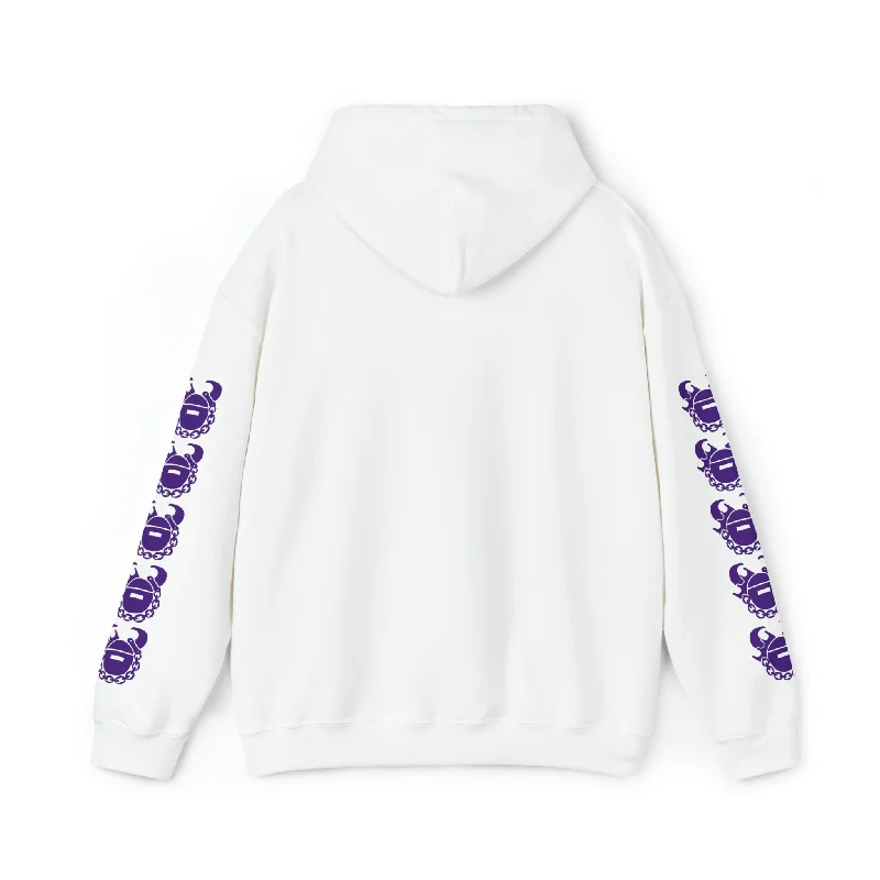 Unisex Heavy Blend™ Hooded Sweatshirt - Vikes Football + Game Day Helmet (Sleeves)