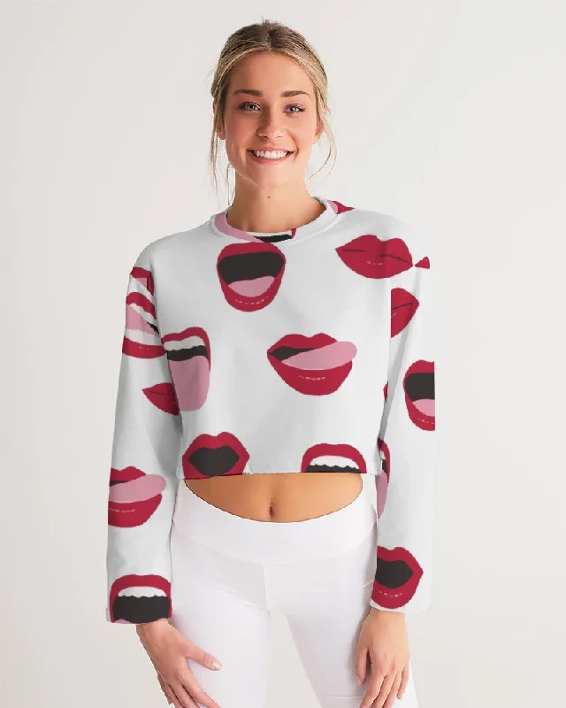 AKH Lips Women's Cropped Sweatshirt