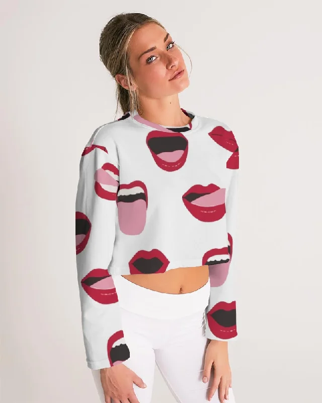 AKH Lips Women's Cropped Sweatshirt