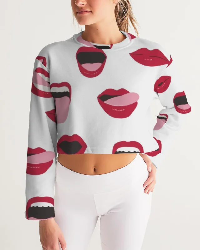 AKH Lips Women's Cropped Sweatshirt