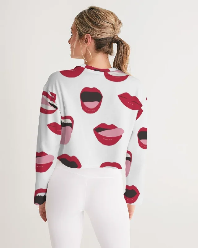 AKH Lips Women's Cropped Sweatshirt