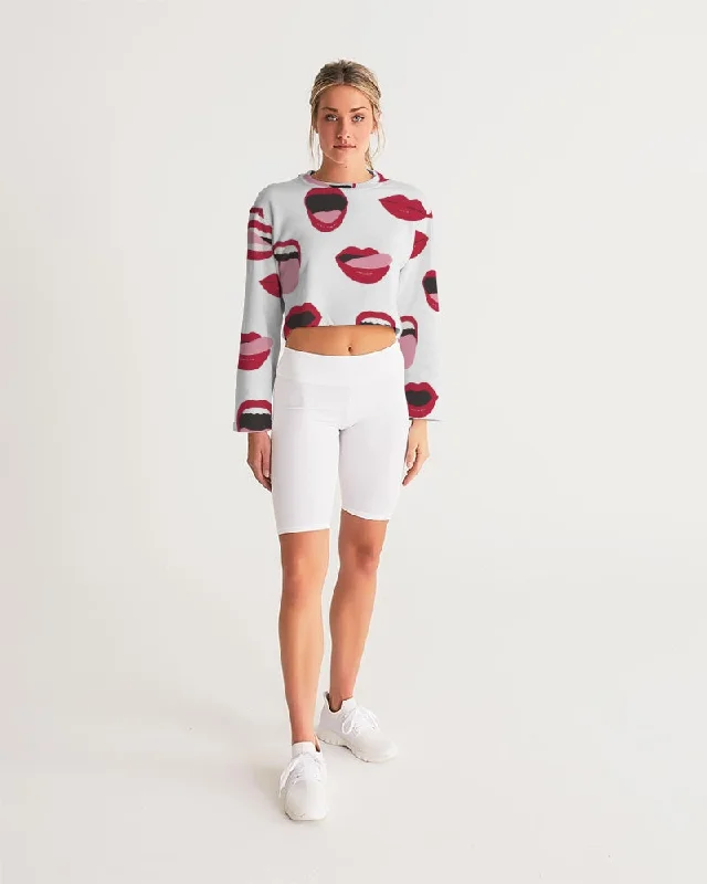 AKH Lips Women's Cropped Sweatshirt