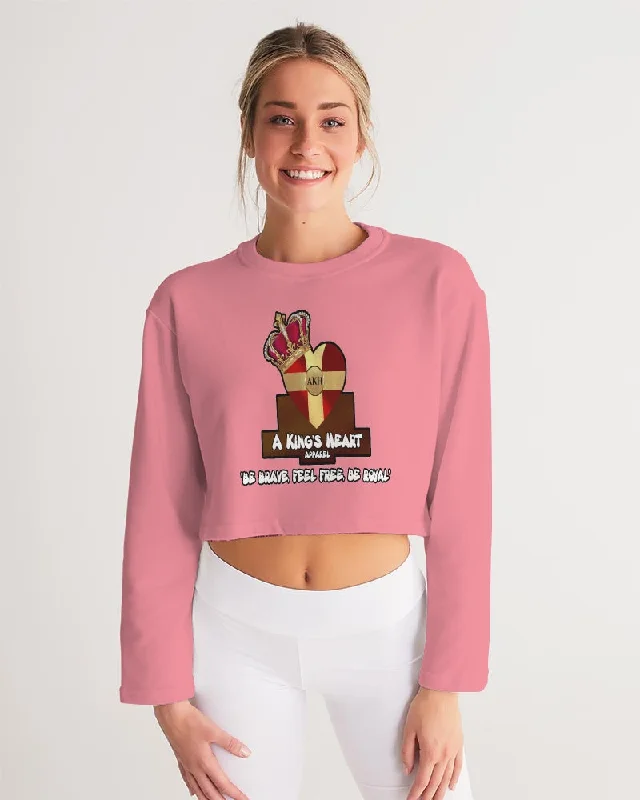 AKH Pink Women's Cropped Sweatshirt