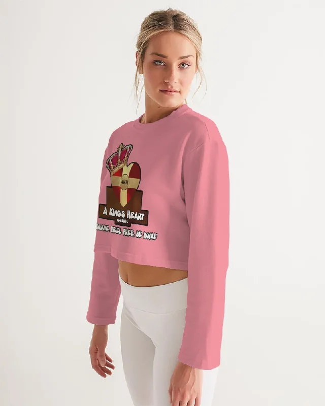 AKH Pink Women's Cropped Sweatshirt