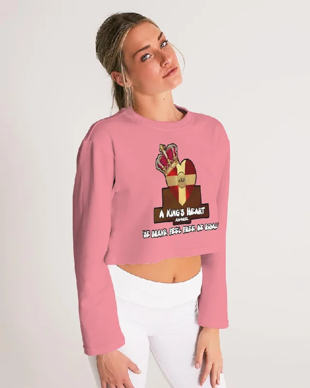 AKH Pink Women's Cropped Sweatshirt