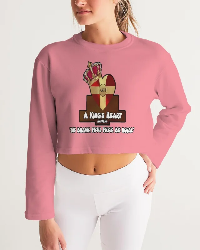 AKH Pink Women's Cropped Sweatshirt