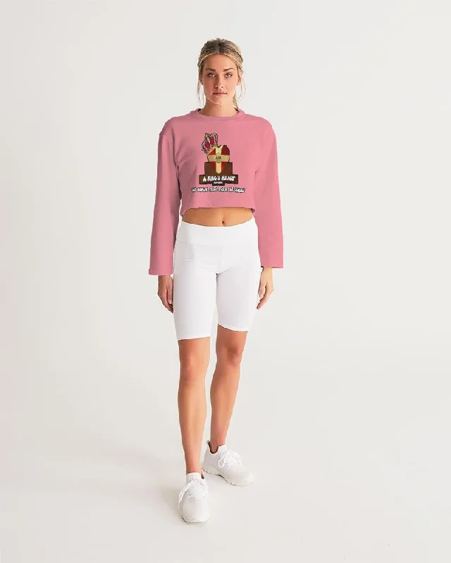 AKH Pink Women's Cropped Sweatshirt