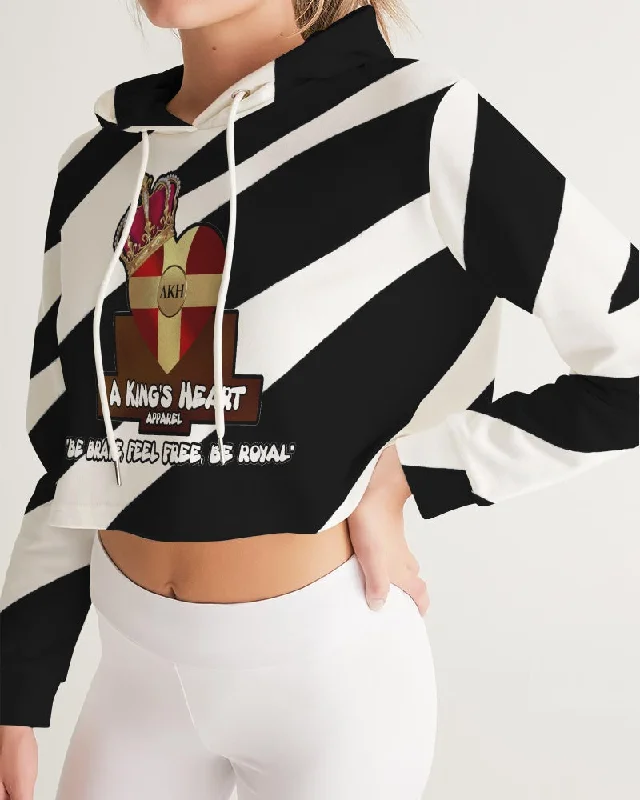 AKH Zebra Women's Cropped Hoodie