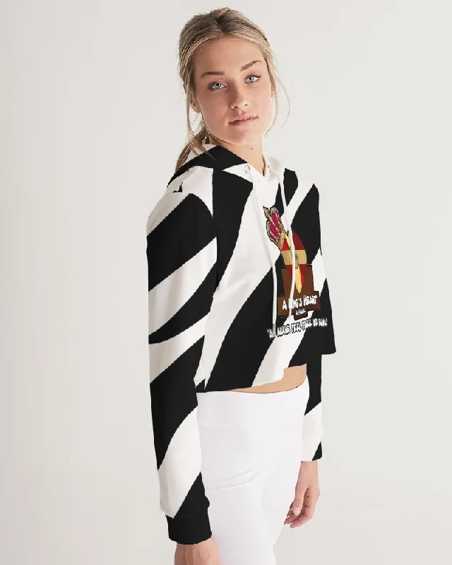 AKH Zebra Women's Cropped Hoodie