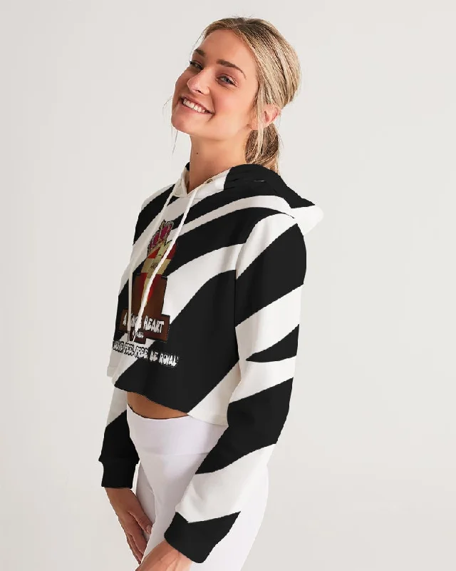 AKH Zebra Women's Cropped Hoodie