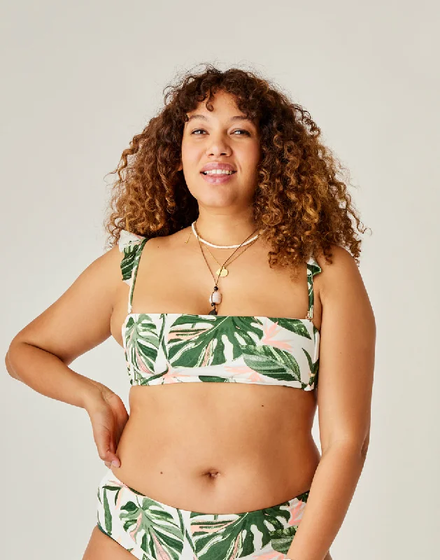 Bev Ruffle Top: Tropical